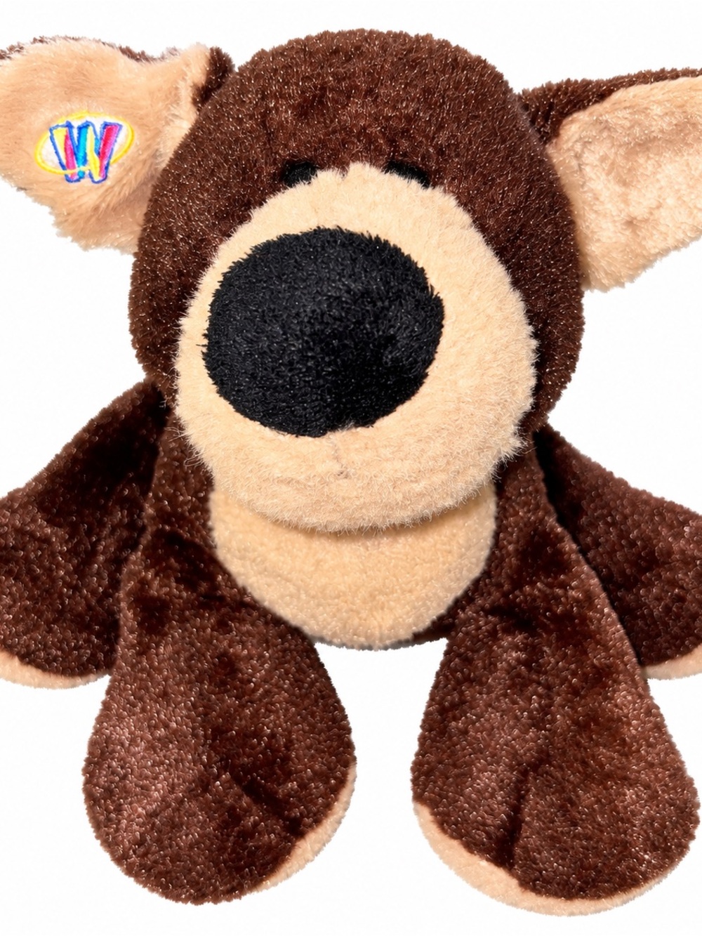 GANZ Brown and Tan Plush pup with Black Nose